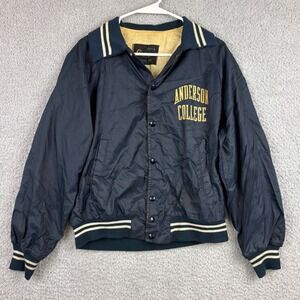 Vintage Champion Varsity Jacket Mens Small Blue Running Man 60s 70s Bomber USA